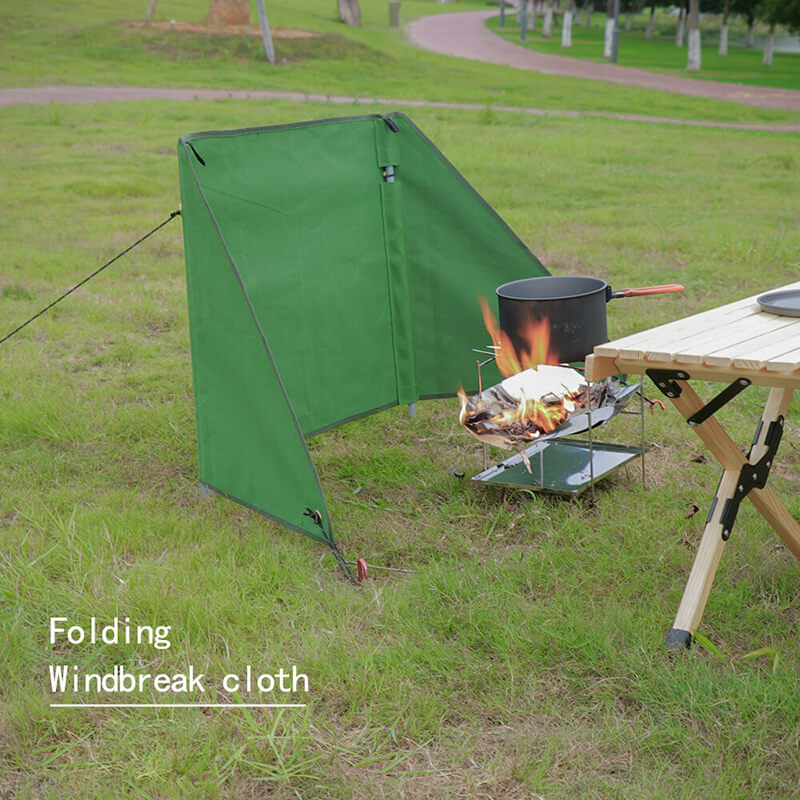 LINEVI Camping Folding Windscreen Brattice Cloth (Items Excluding Windbreaks Stove)