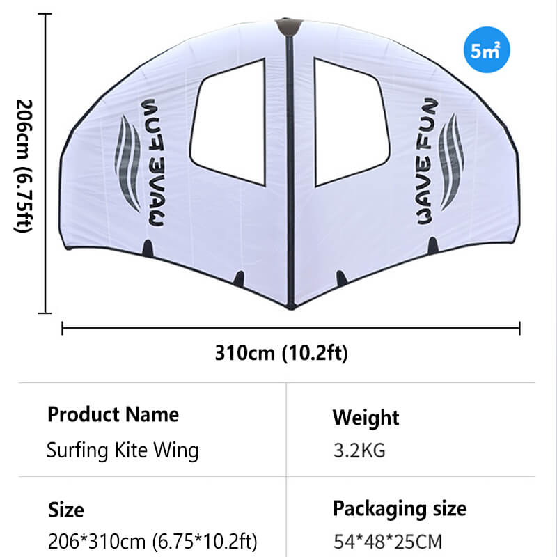 LINEVI Sails for Ski Sailing, Inflatable Kite Wing