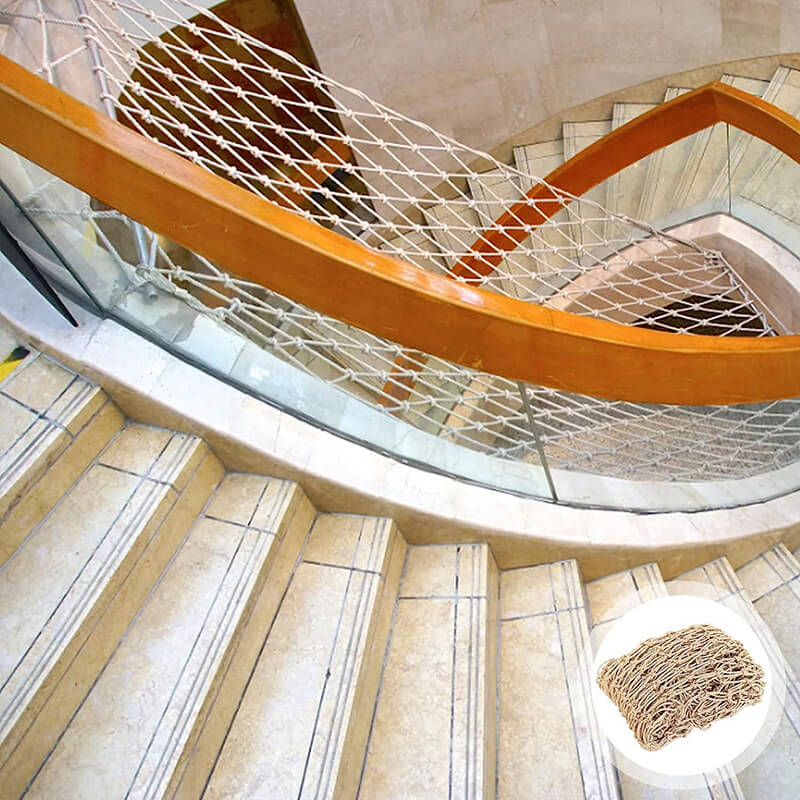 LINEVI Hemp Net Garden Plant Support Net Protection Net