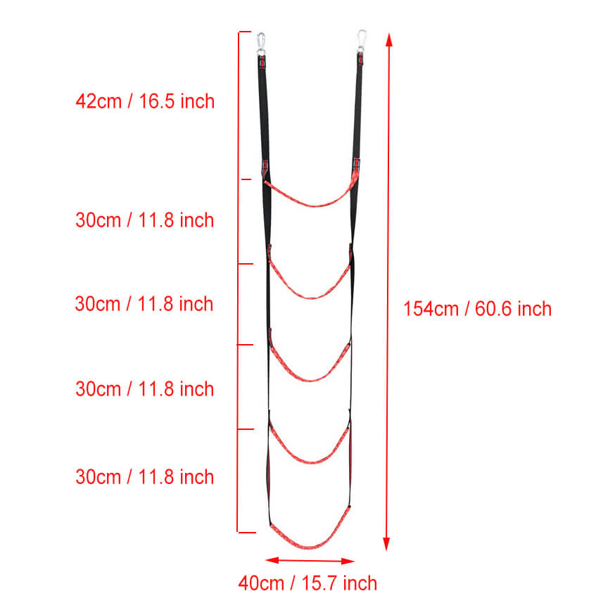 LINEVI Boat Rope Ladders - Durable, Versatile, and Supporting up to 200kg