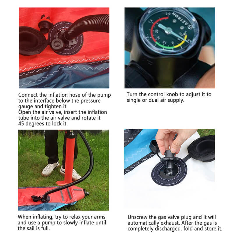 LINEVI Sails for Surfboard Sailboards - Inflatable - Novice Beginner 4.5 M² 48.4 ft²