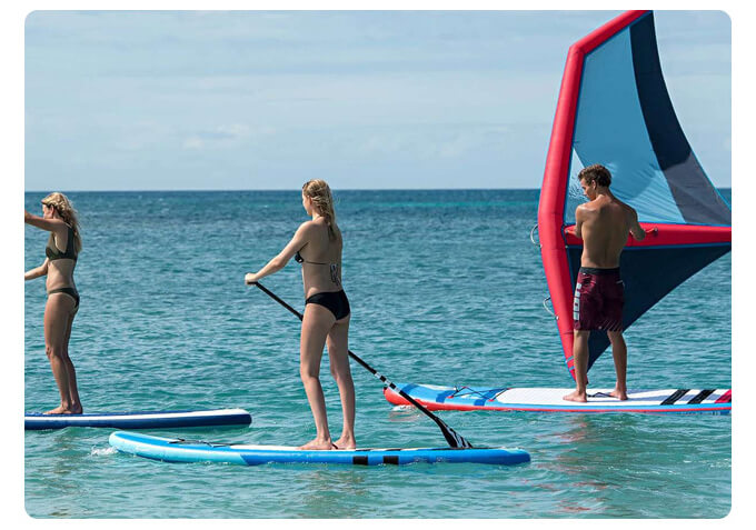 LINEVI Sails for Surfboard Sailboards - Inflatable - Novice Beginner 4.5 M² 48.4 ft²