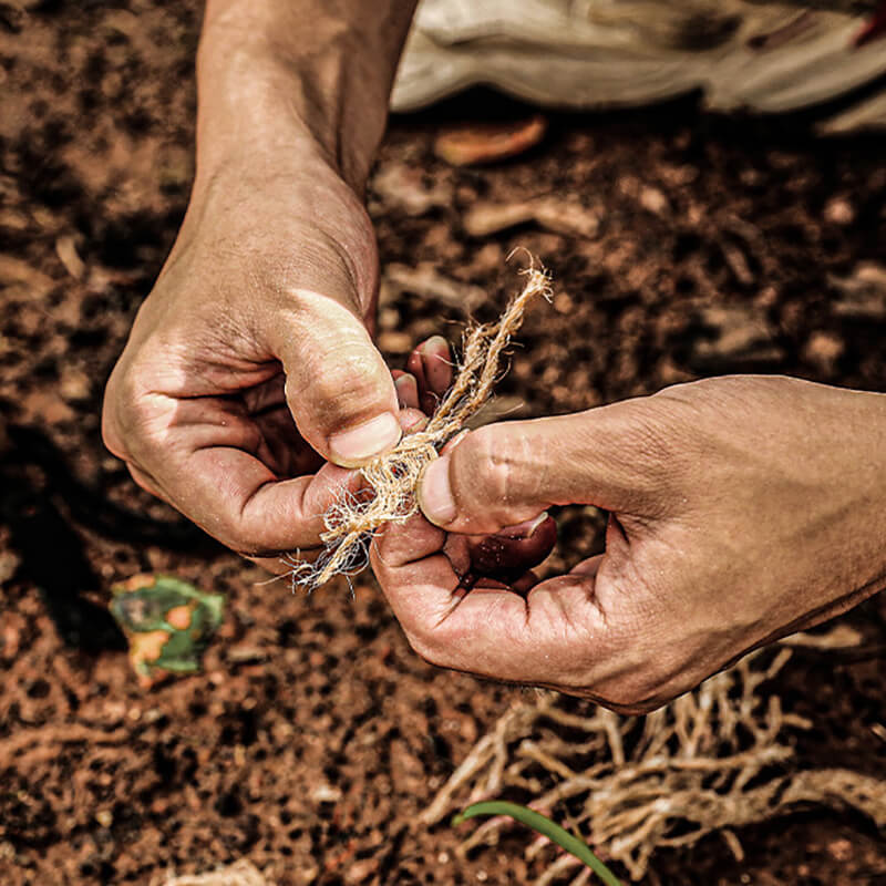 LINEVI Wax Rope Tinder Rope Firestarter Cord Camping Emergency Fire Starter Rope - 12 Pieces