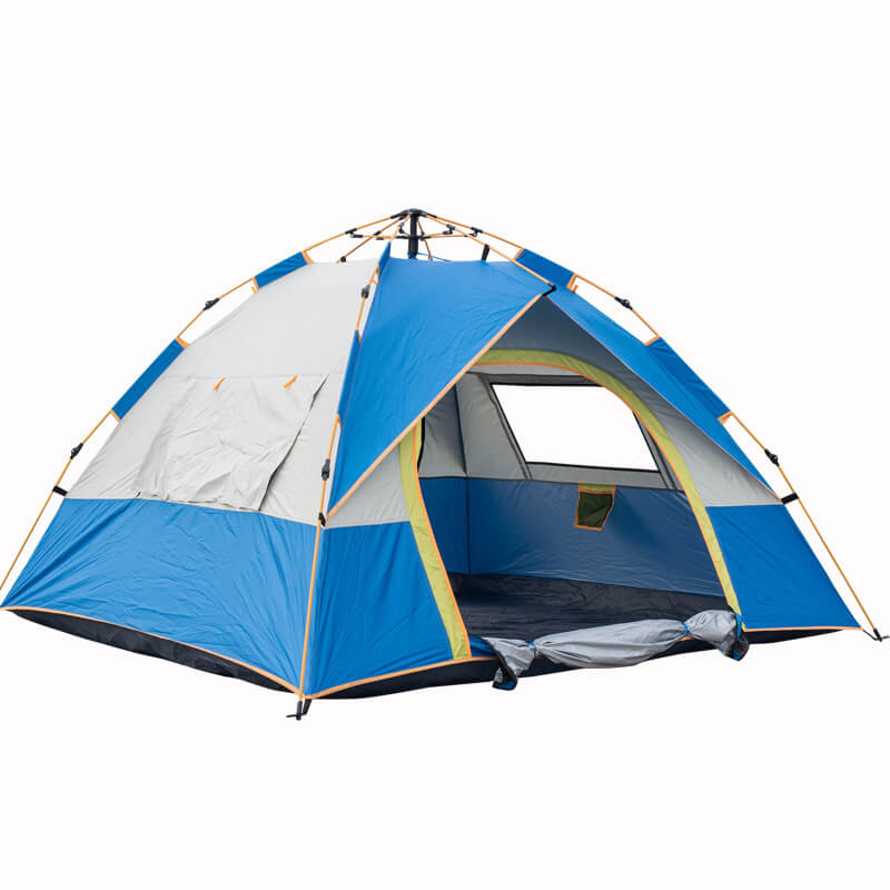 LINEVI Single Layer Tent Camping Outdoor Tents Full-set-folding Portable, Suitable for Use by 3-4 People