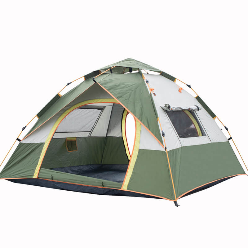 LINEVI Single Layer Tent Camping Outdoor Tents Full-set-folding Portable, Suitable for Use by 3-4 People