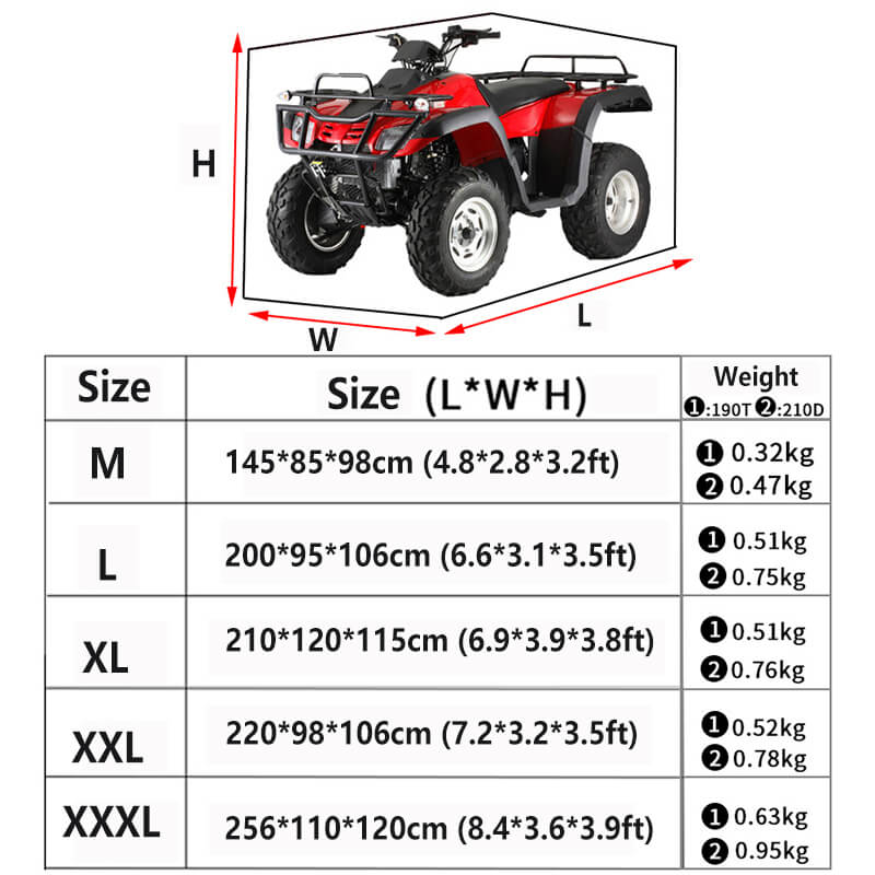 LINEVI Vehicle Covers ATV UTV Cover